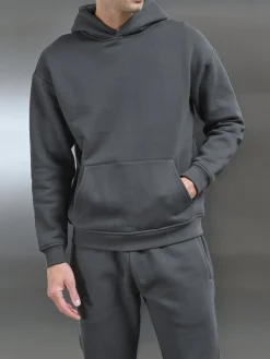 Relaxed Fit Hoodie - Grey