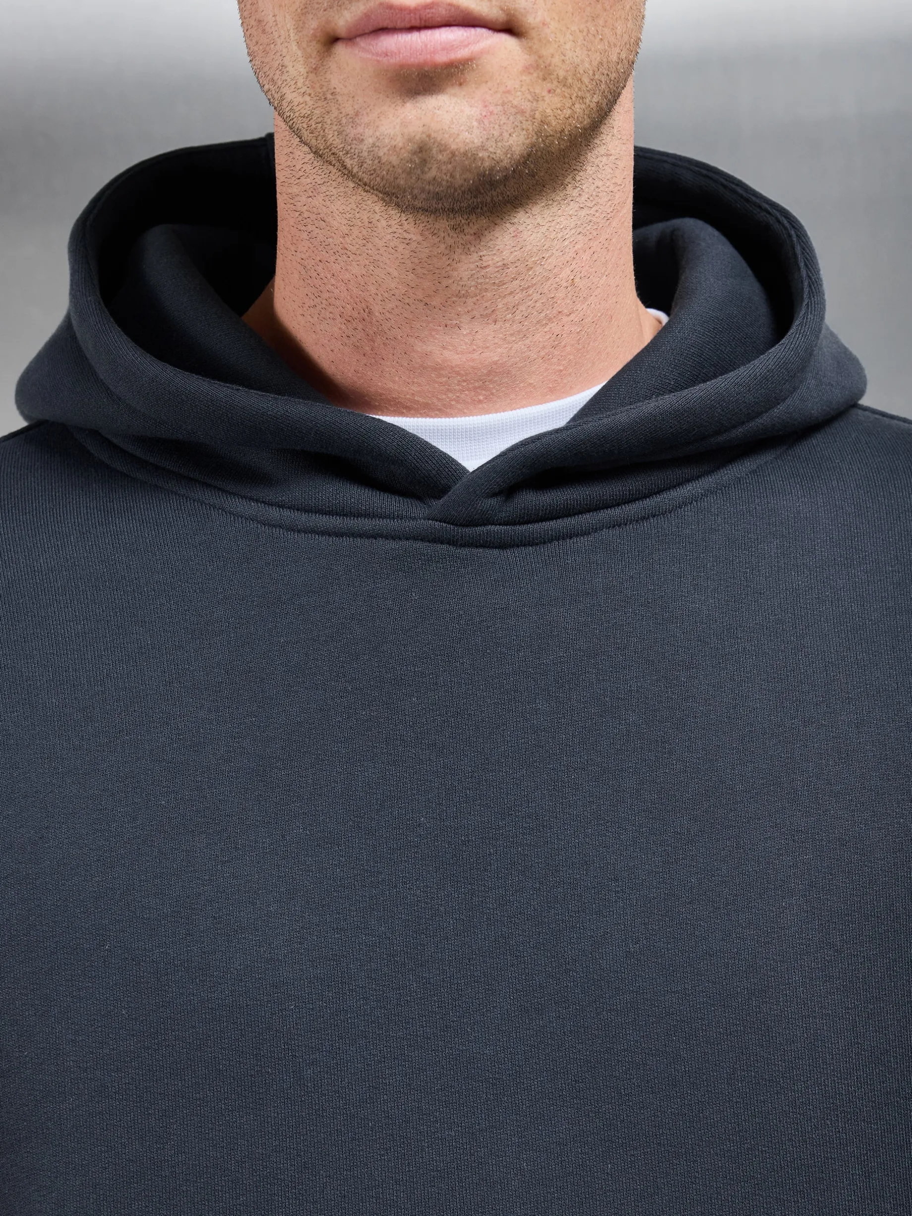 Relaxed Fit Hoodie - Slate Blue