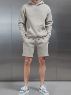 Relaxed Fit Hoodie - Stone