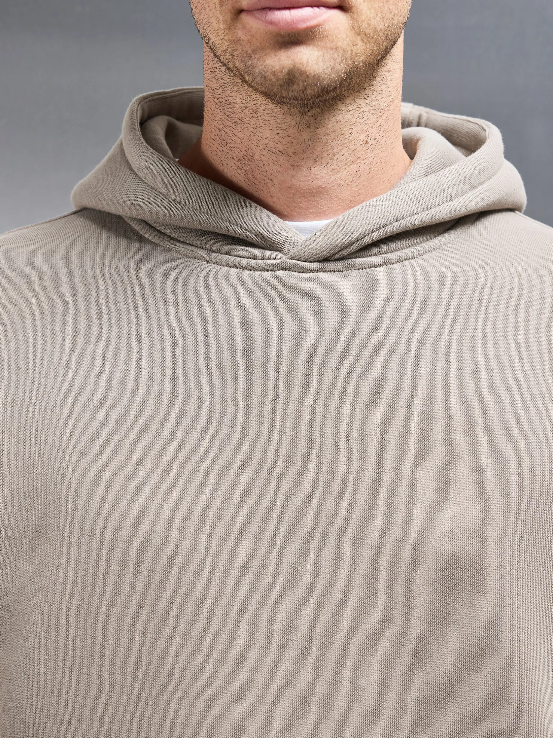 Relaxed Fit Hoodie - Taupe