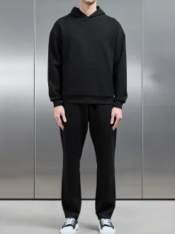 Relaxed Fit Knitted Jogger - Black
