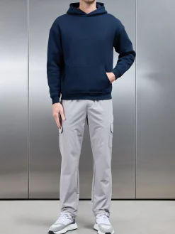Relaxed Fit Nylon Cargo Pant - Stone