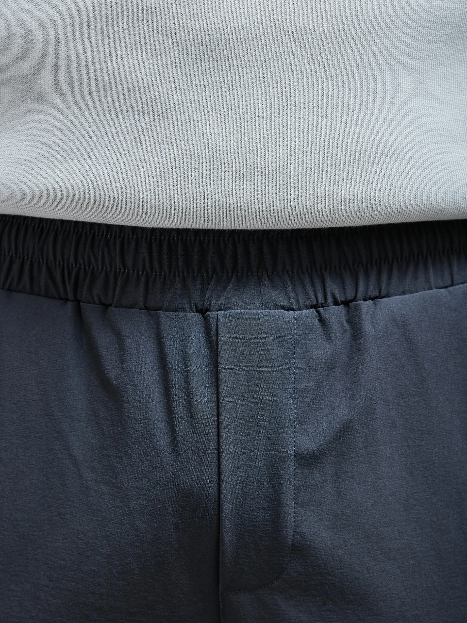 Relaxed Fit Nylon Trackpant - Grey