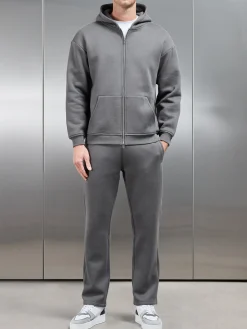 Relaxed Fit Straight Leg Jogger - Grey