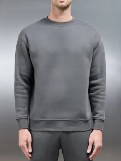 Relaxed Fit Sweatshirt - Grey