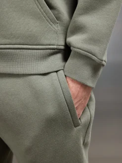 Relaxed Fit Tapered Leg Jogger - Olive