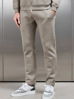 Relaxed Fit Tapered Leg Jogger - Taupe