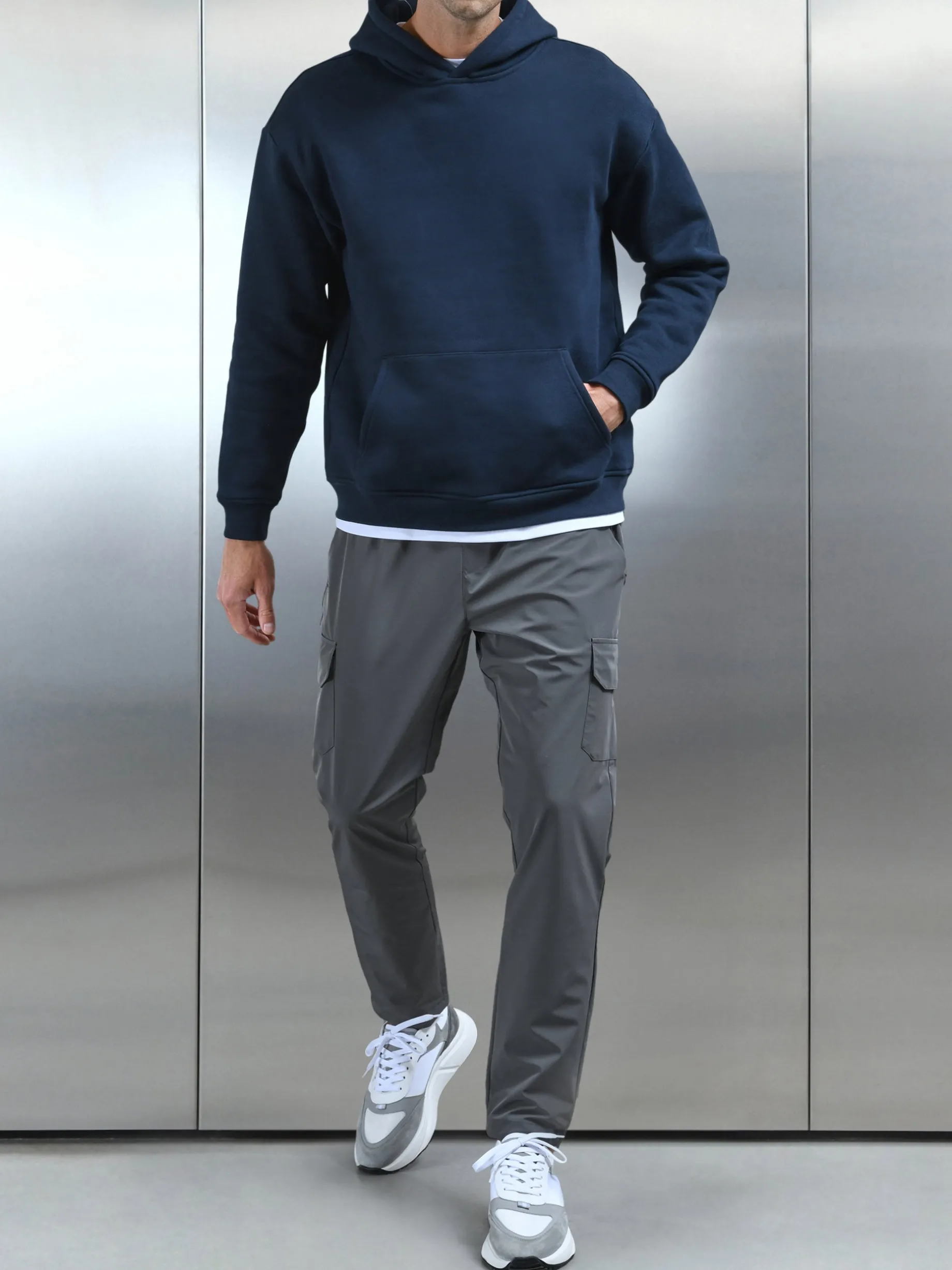 Relaxed Technical Nylon Cargo Pant - Grey