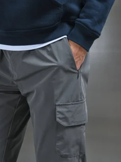 Relaxed Technical Nylon Cargo Pant - Grey