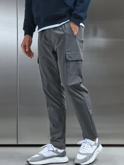 Relaxed Technical Nylon Cargo Pant - Grey