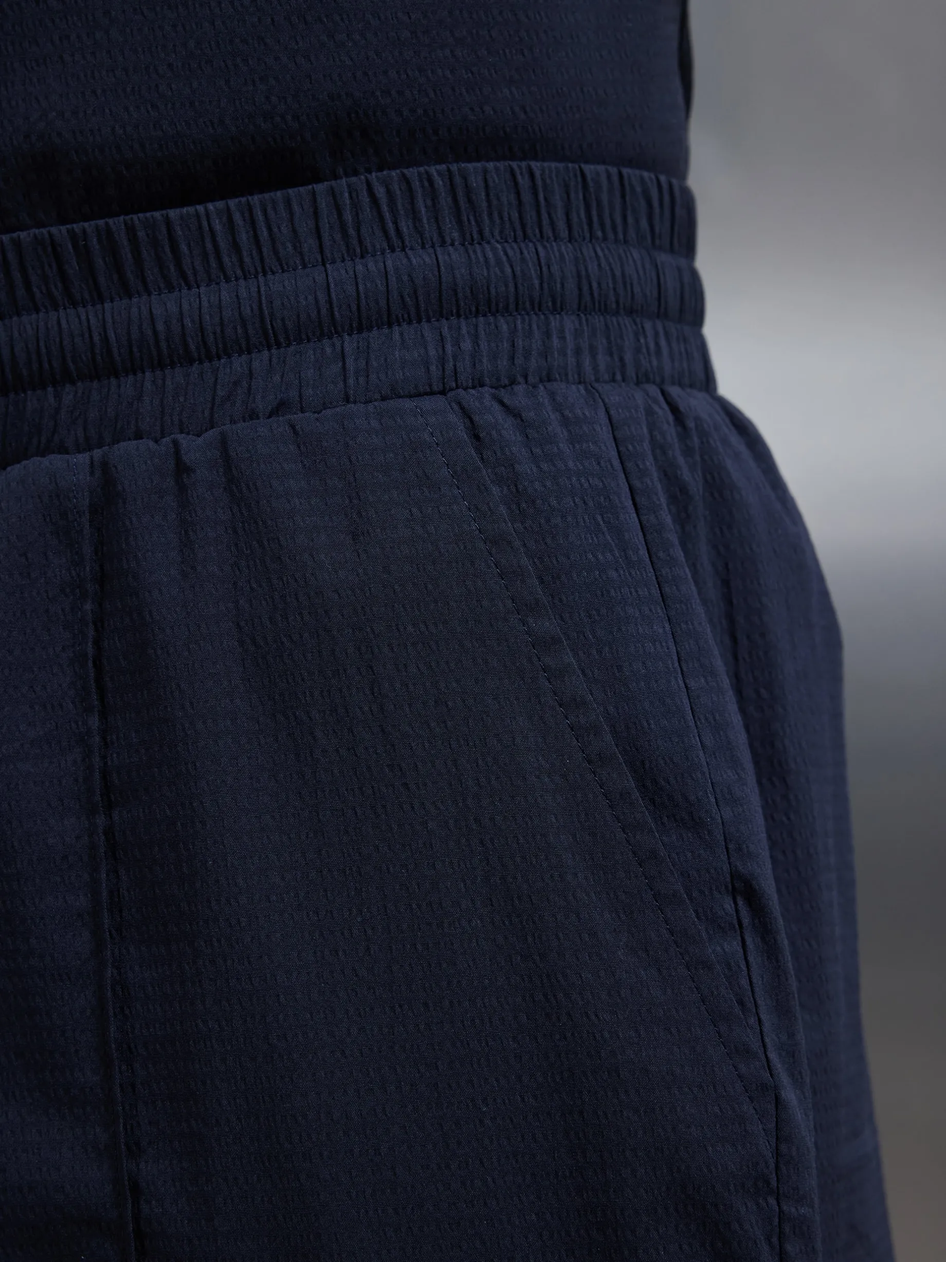 Seersucker Short - Navy