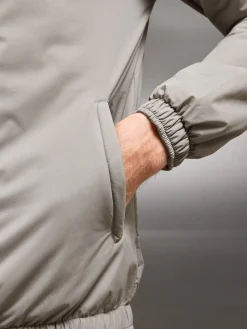 Shell Padded Windbreaker - Taupe