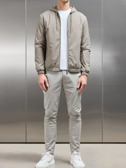 Shell Padded Windbreaker - Taupe