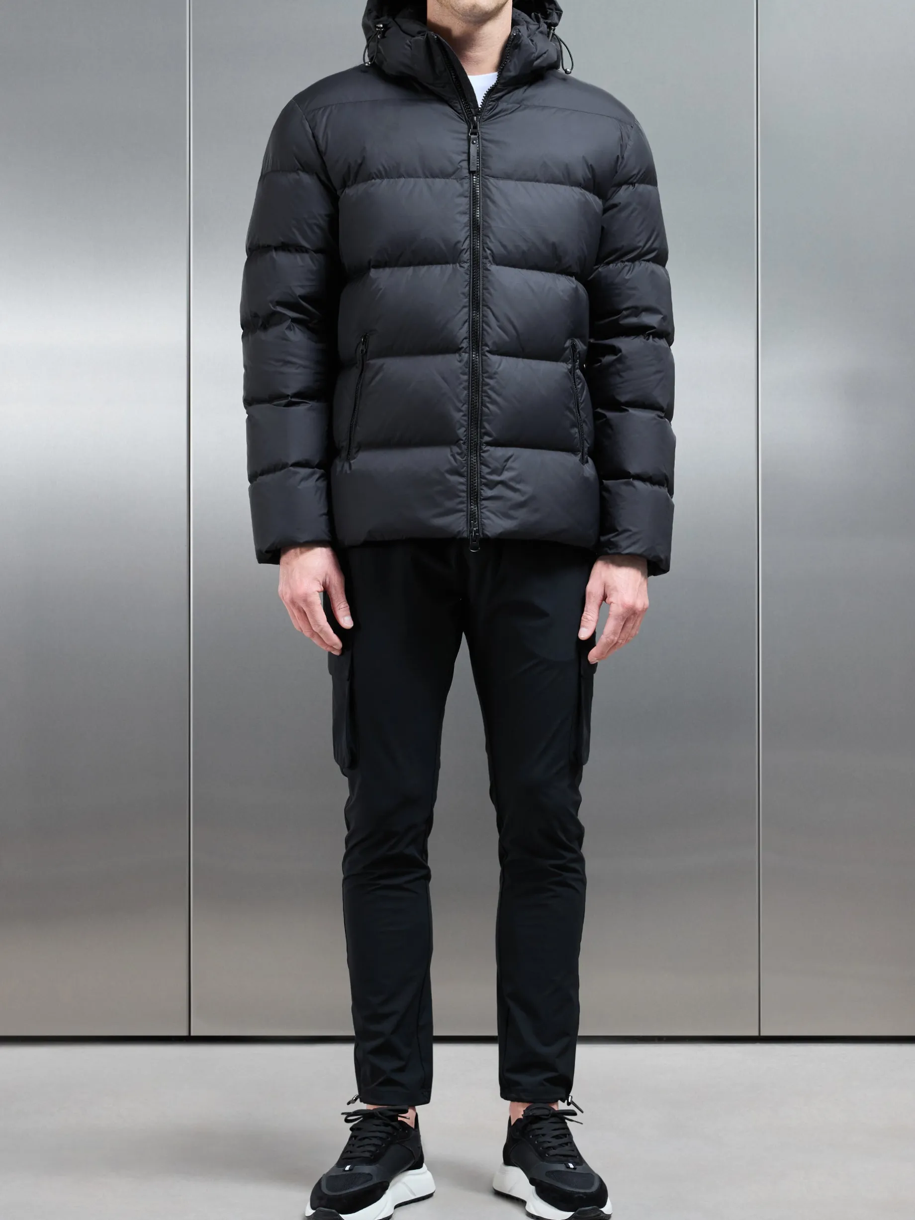 Short Down Jacket - Midnight Black