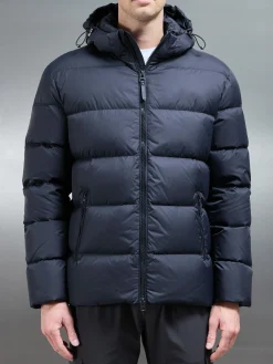 Short Down Jacket - Navy
