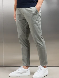 Side Adjuster Tailored Chino Trouser - Olive