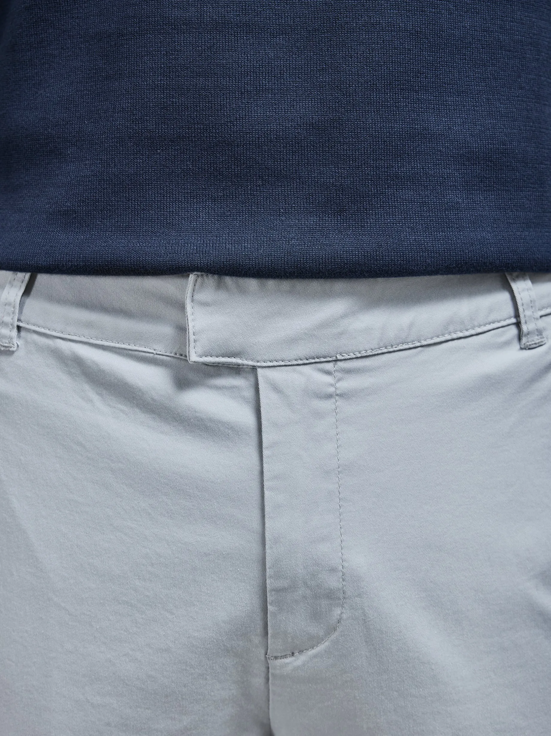 Slim Fit Chino Trouser - Mid Grey