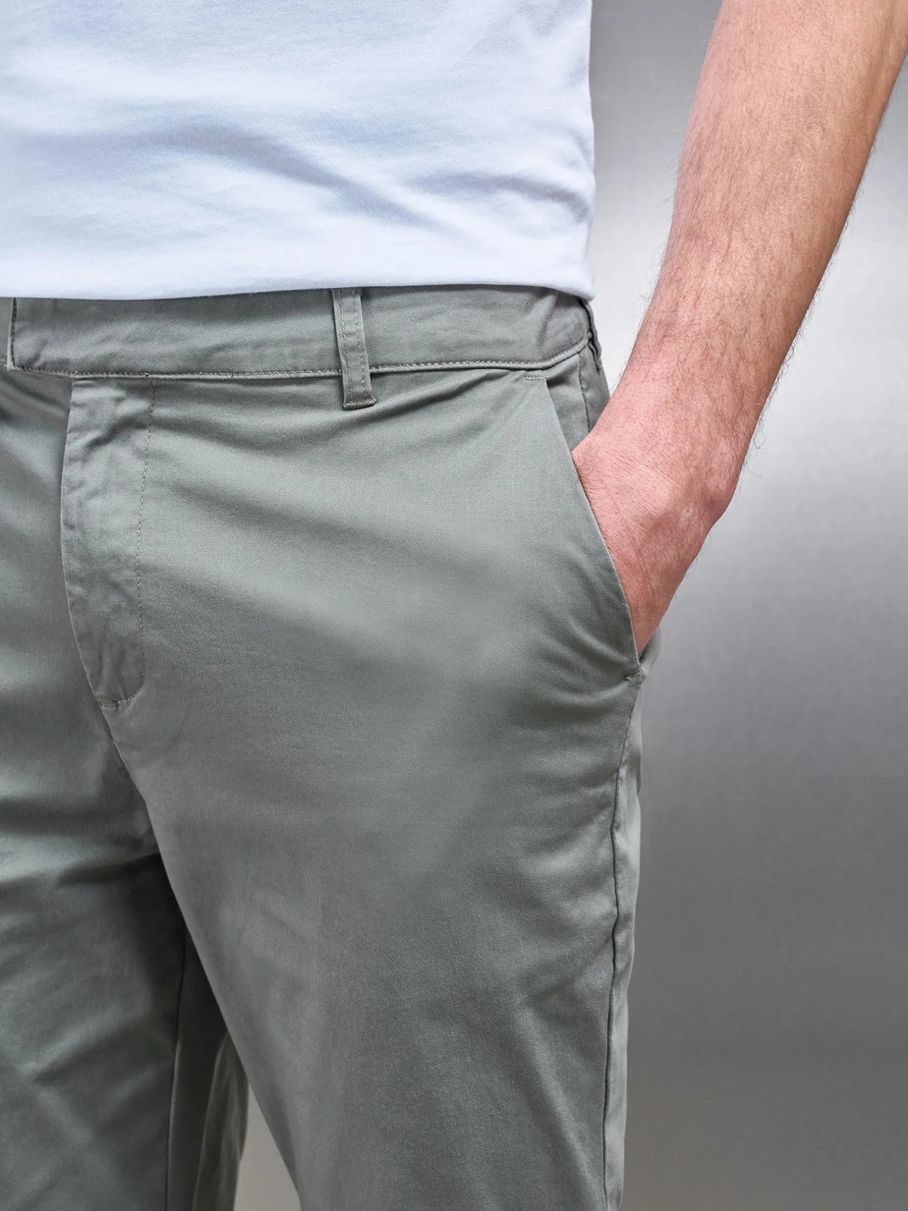 Slim Fit Chino Trouser - Olive