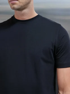 Slim Fit Cotton T-shirt - Black