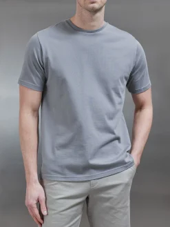Slim Fit Cotton T-Shirt - Grey
