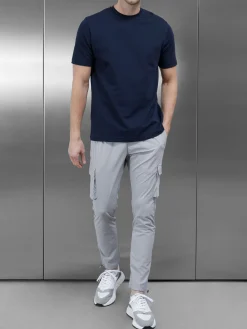 Slim Fit Cotton T-shirt - Navy