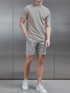 Slim Fit Cotton T-Shirt - Oatmeal