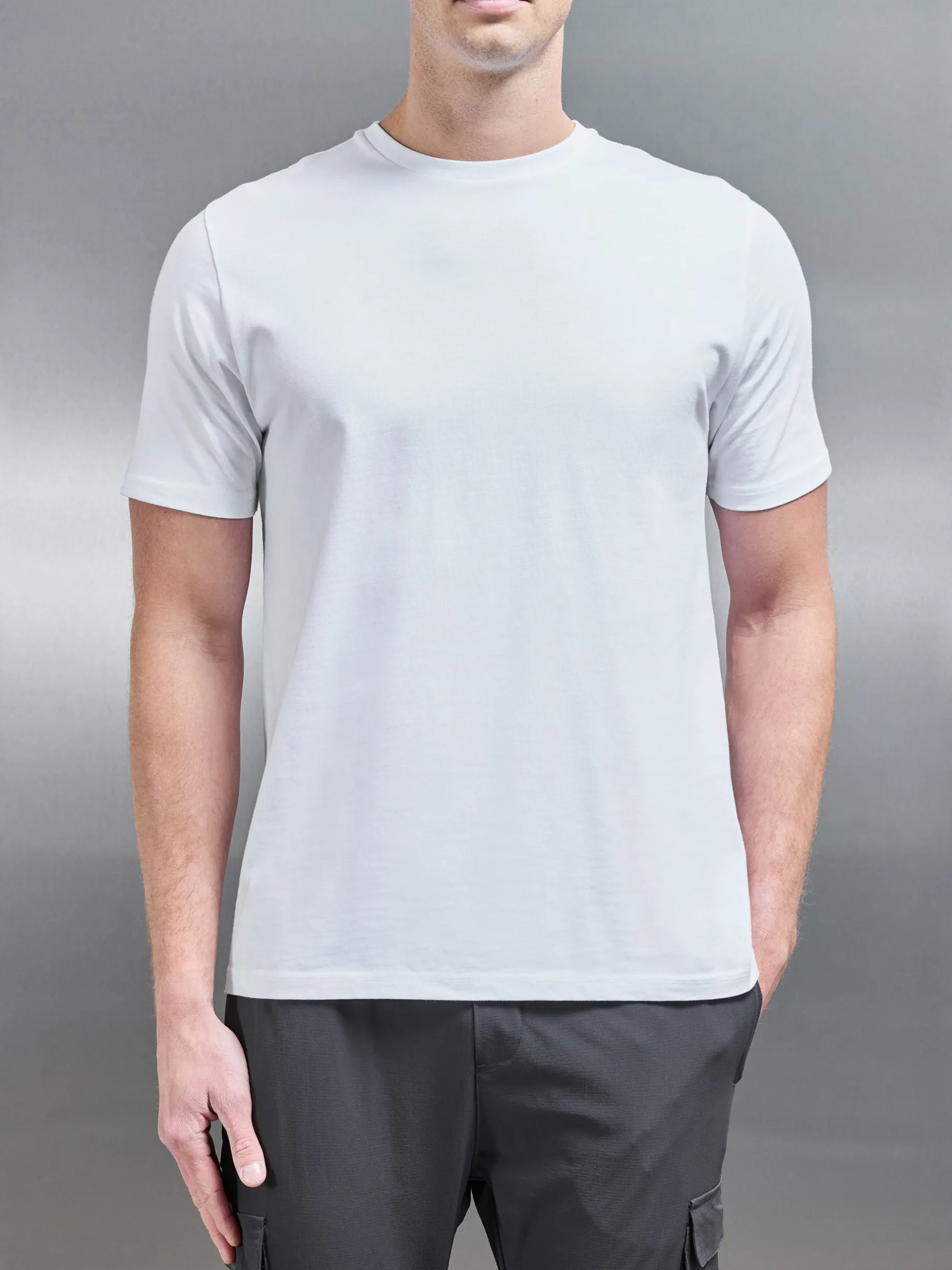 Slim Fit Cotton T-shirt - White