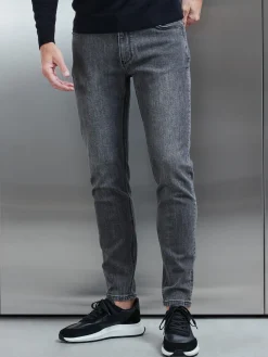 Slim Fit Denim Jeans - Grey Wash