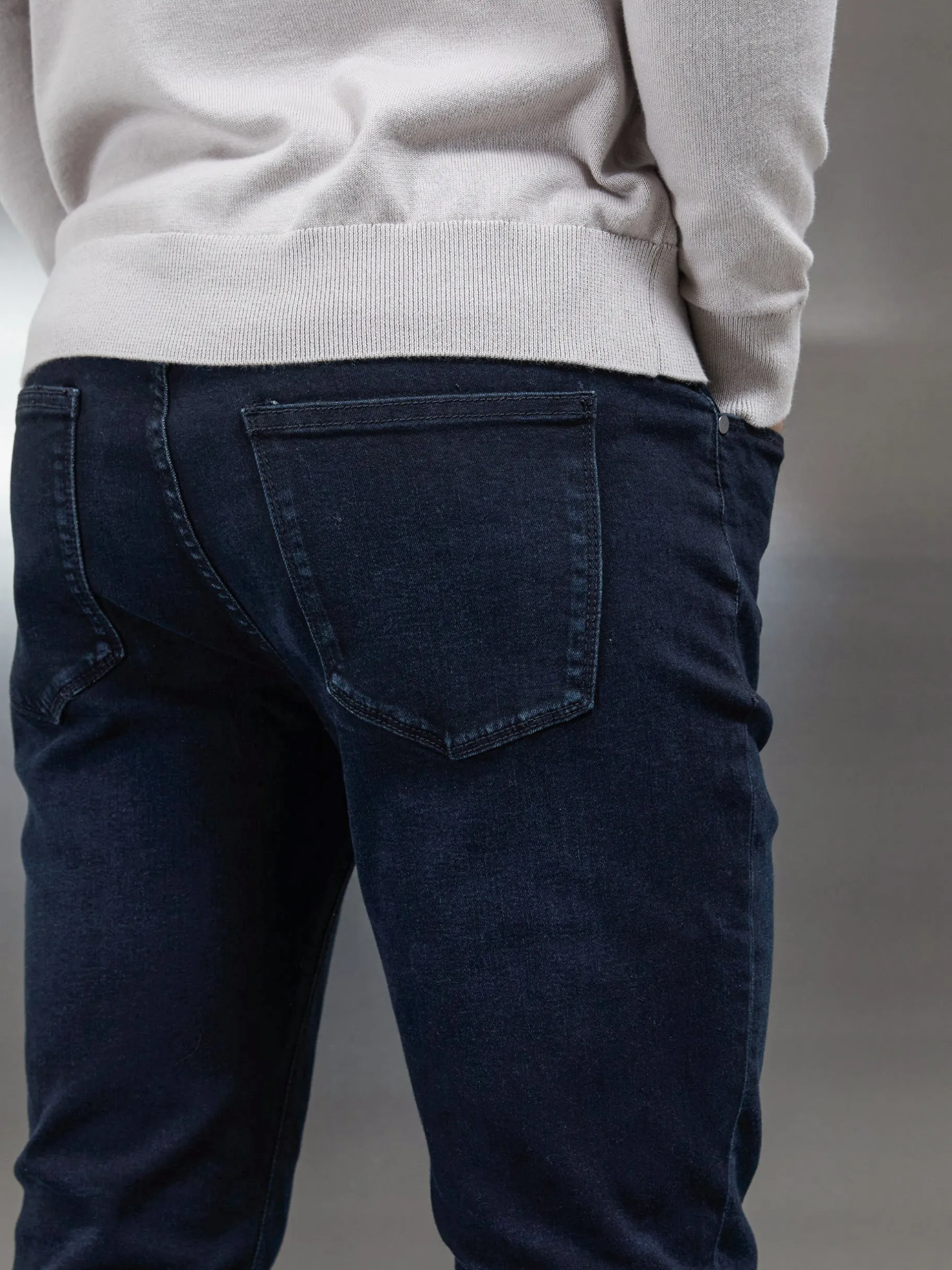 Slim Fit Denim Jeans - Navy