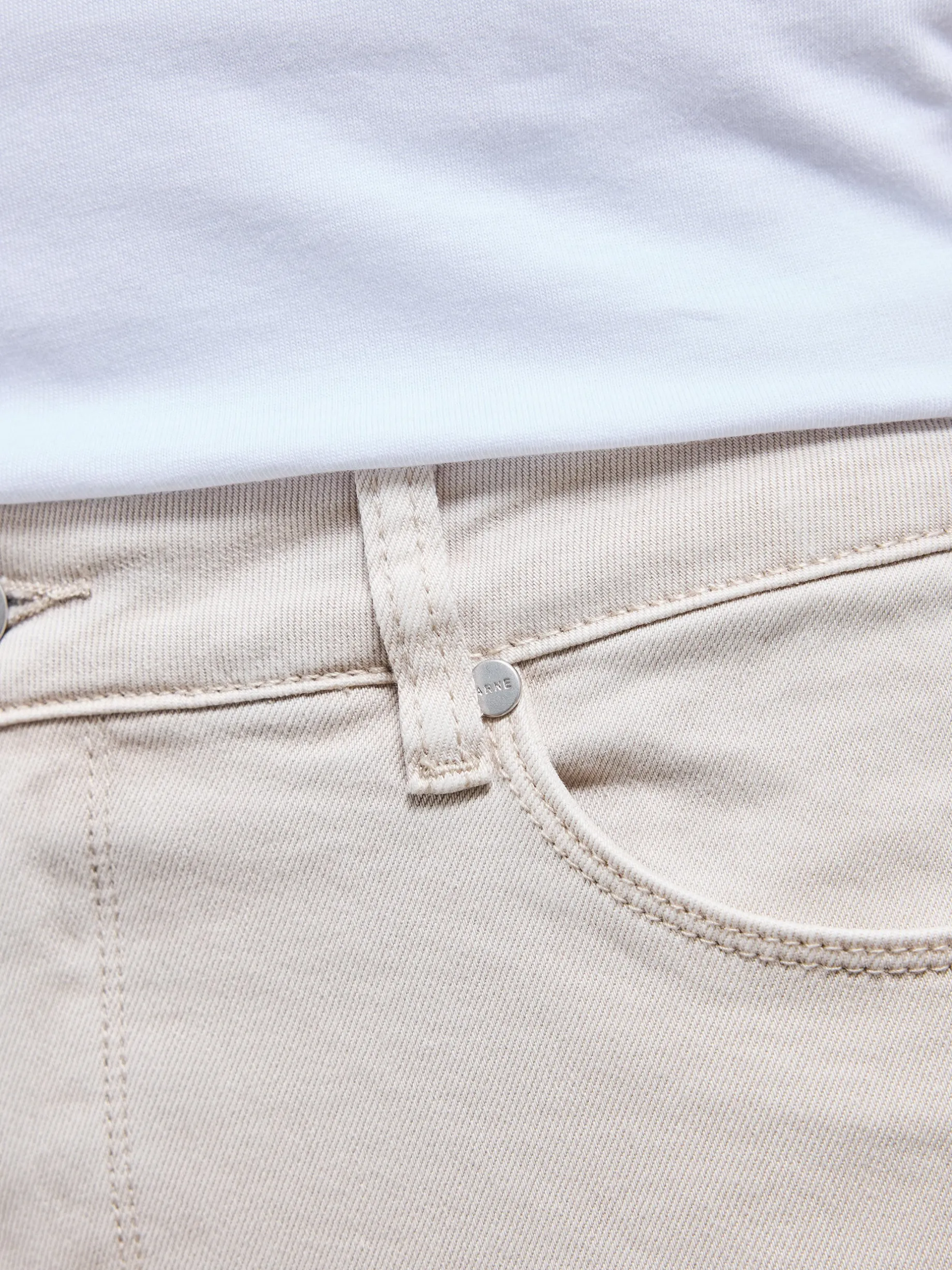 Slim Fit Denim Jeans - Stone