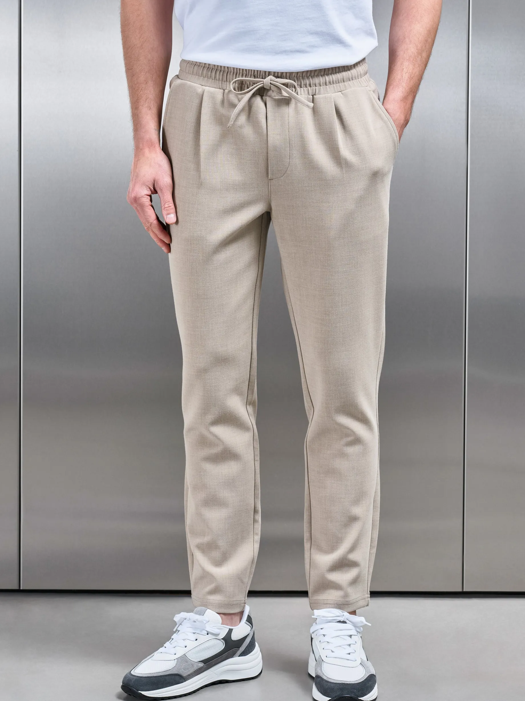 Smart Casual Trouser - Stone