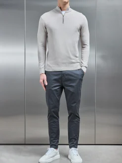 Tailored Chino Trouser - Grey