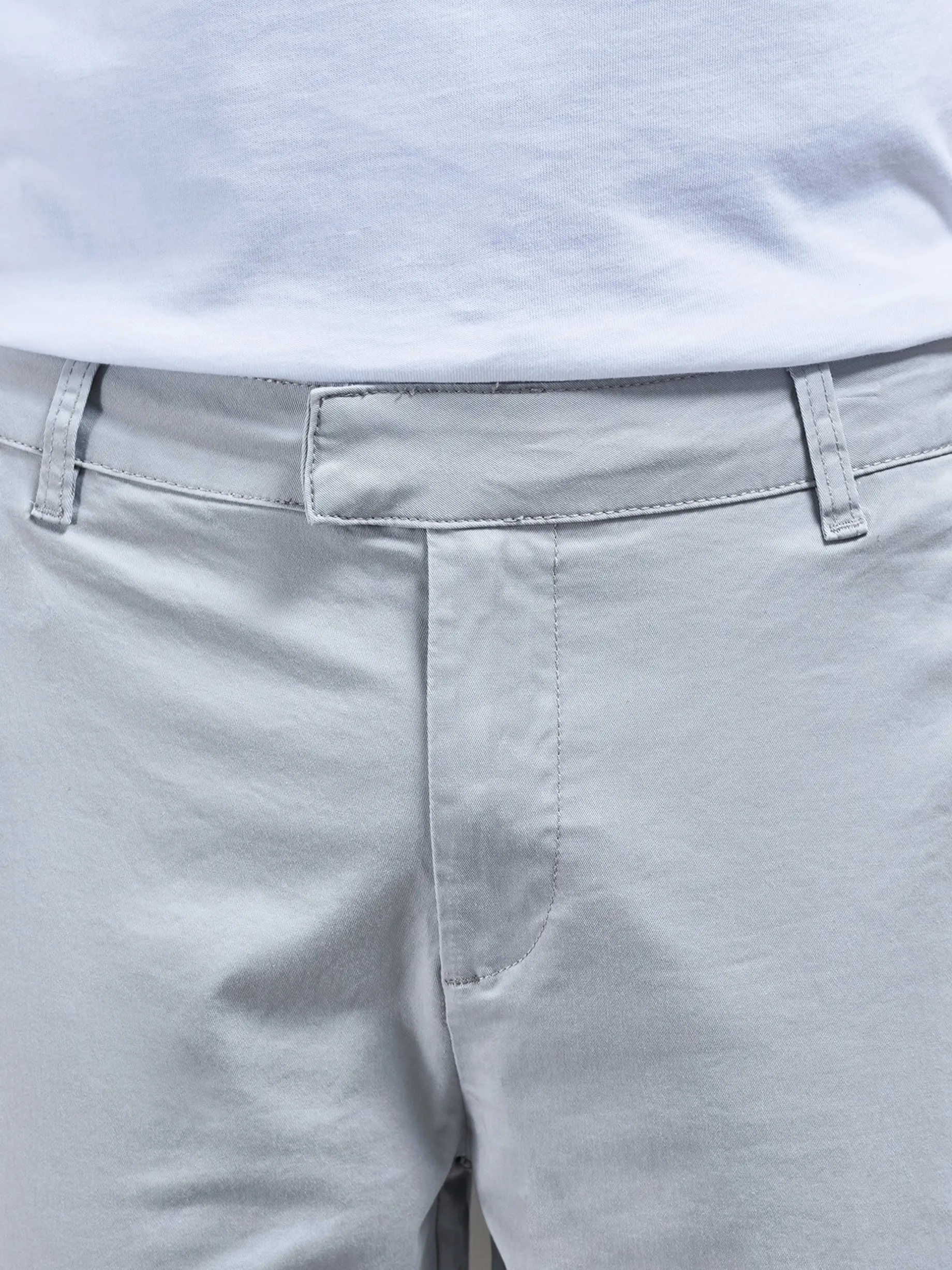 Tailored Chino Trouser - Mid Grey
