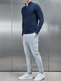 Tailored Chino Trouser - Mid Grey