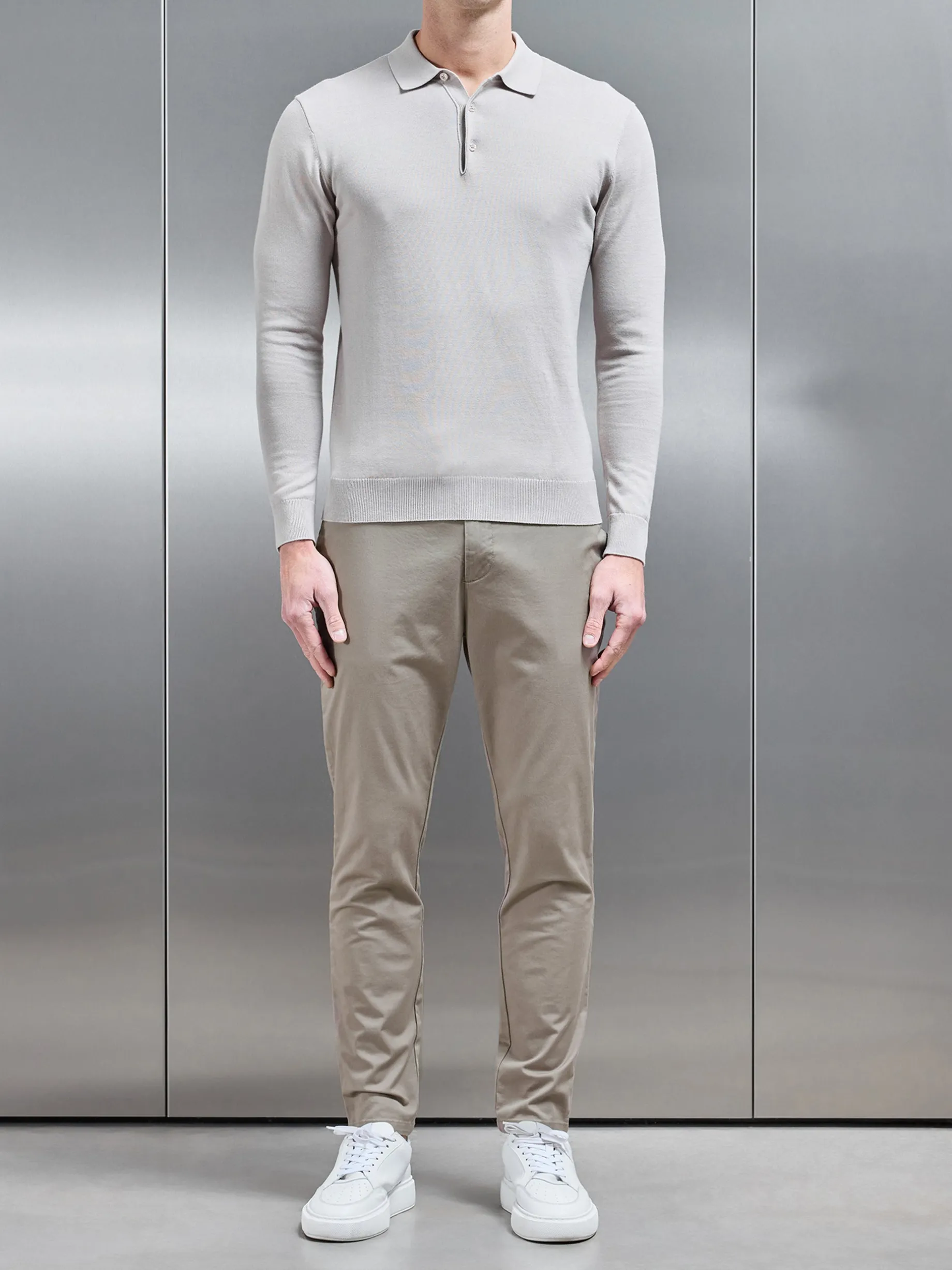 Tailored Chino Trouser - Taupe