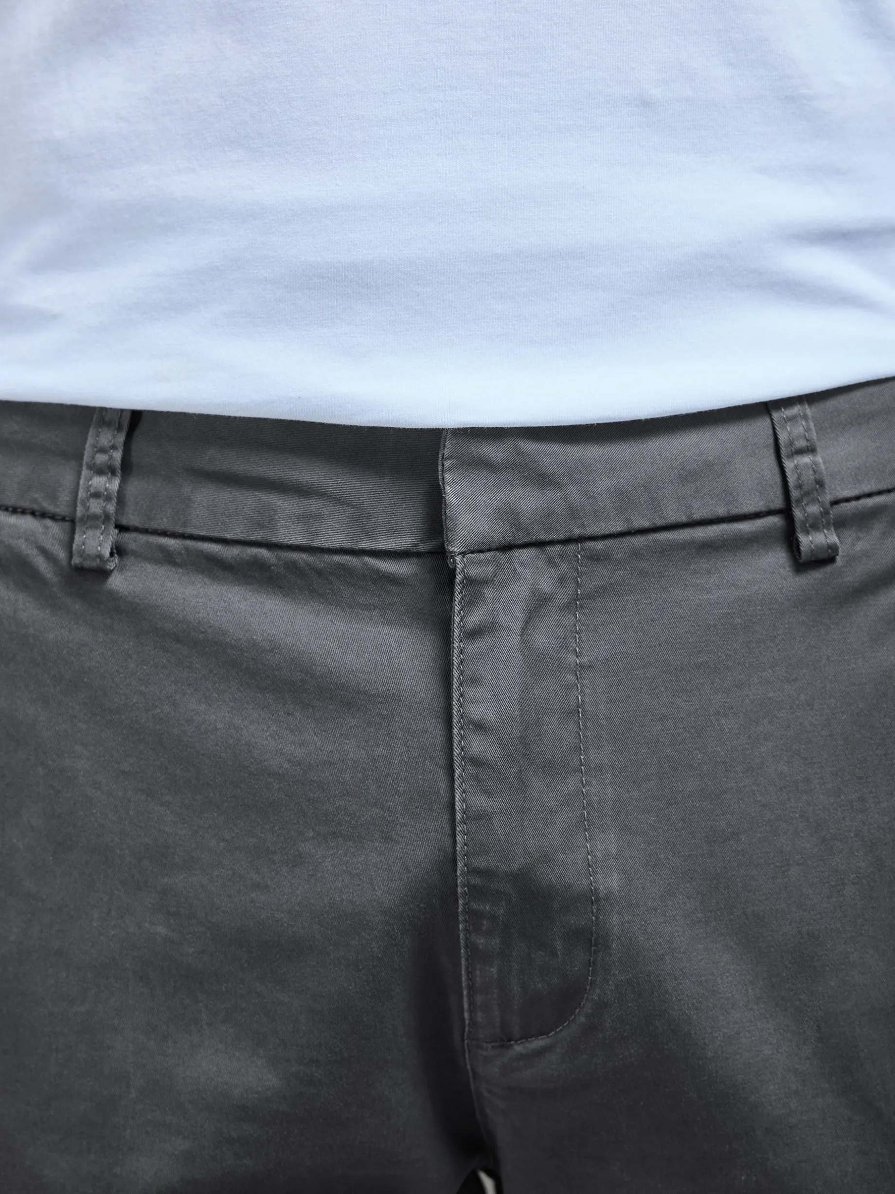 Tailored Cotton Cargo Pant - Grey