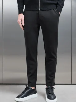 Tailored Interlock Chino Trouser - Black