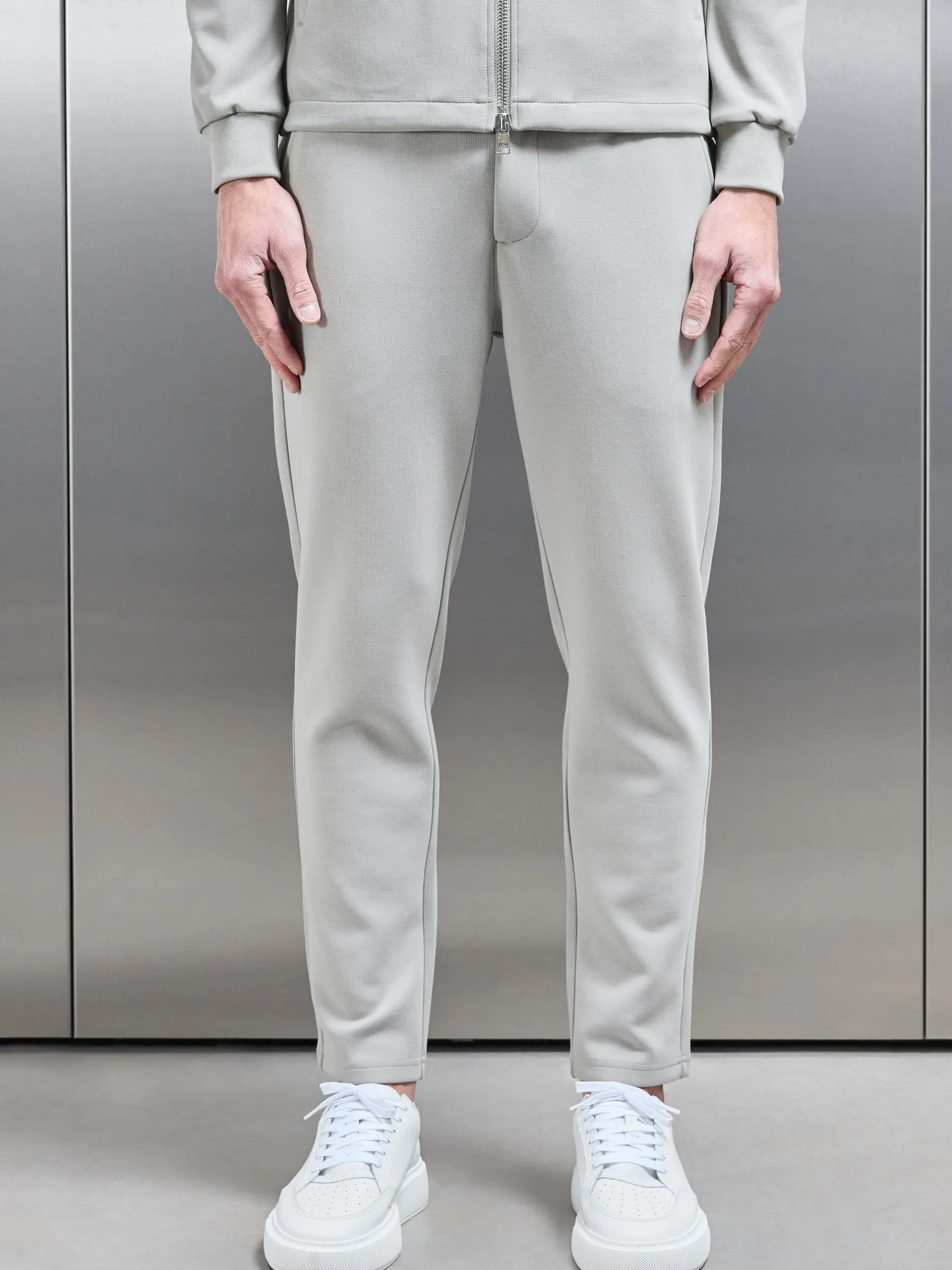 Tailored Interlock Chino Trouser - Stone