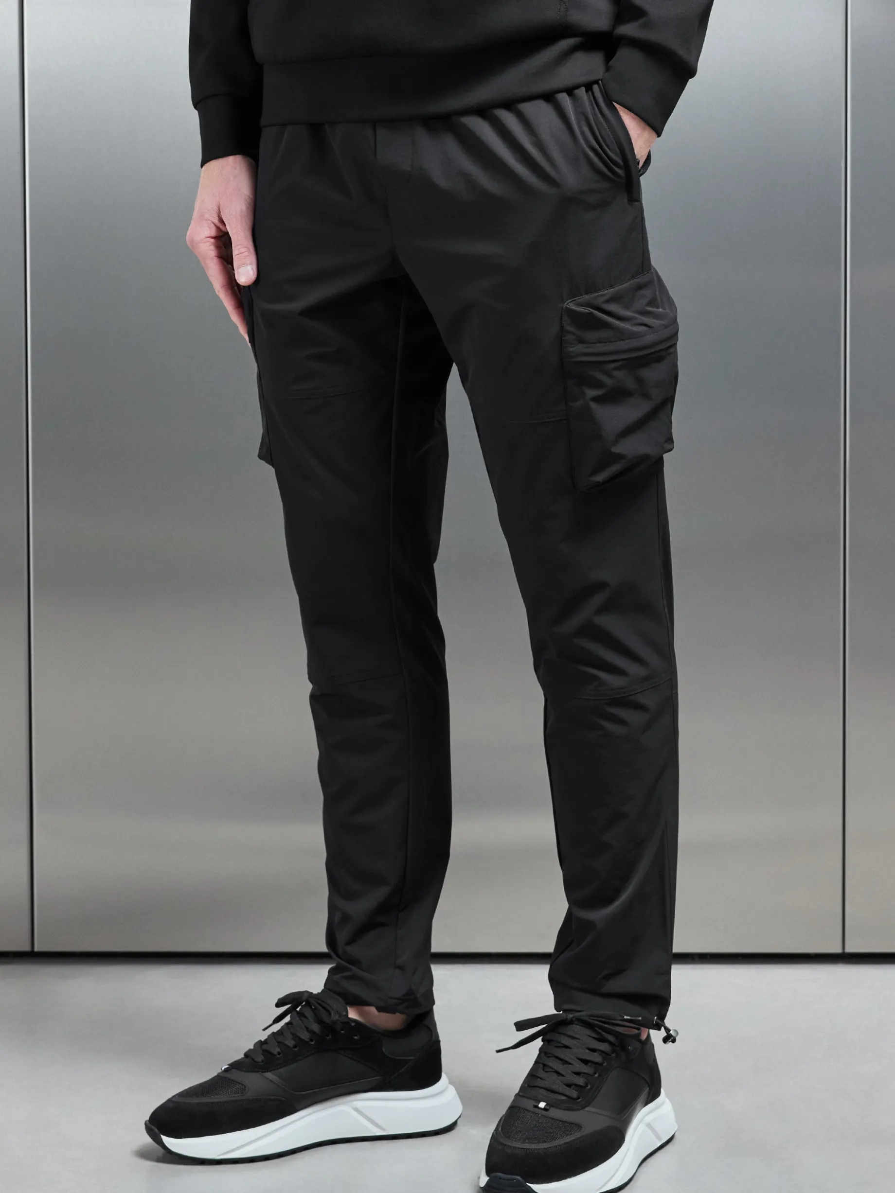 Technical 3D Cargo Pant - Black