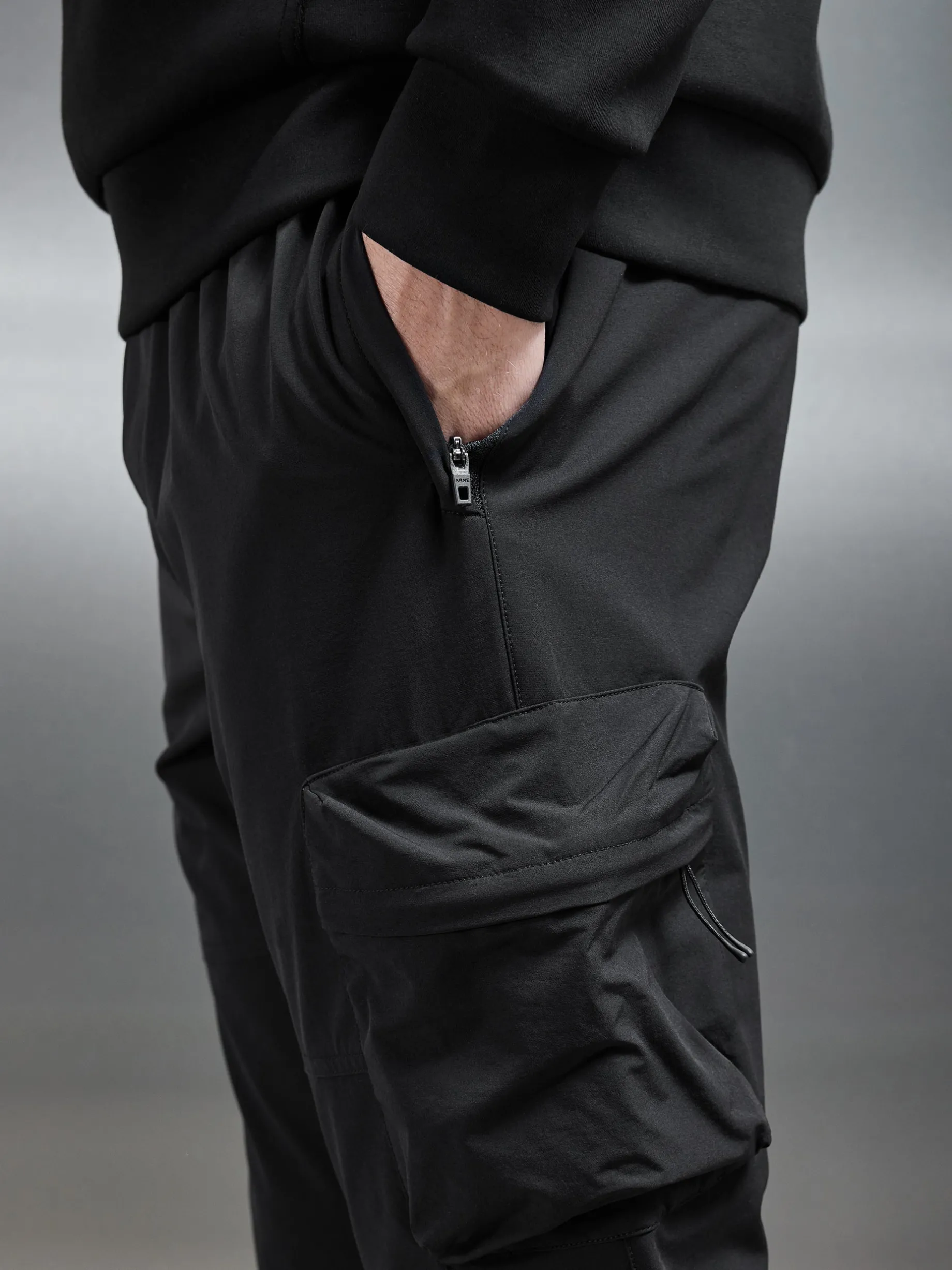 Technical 3D Cargo Pant - Black
