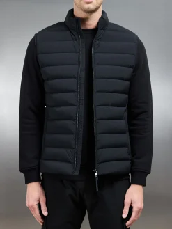 Technical Down Gilet - Black