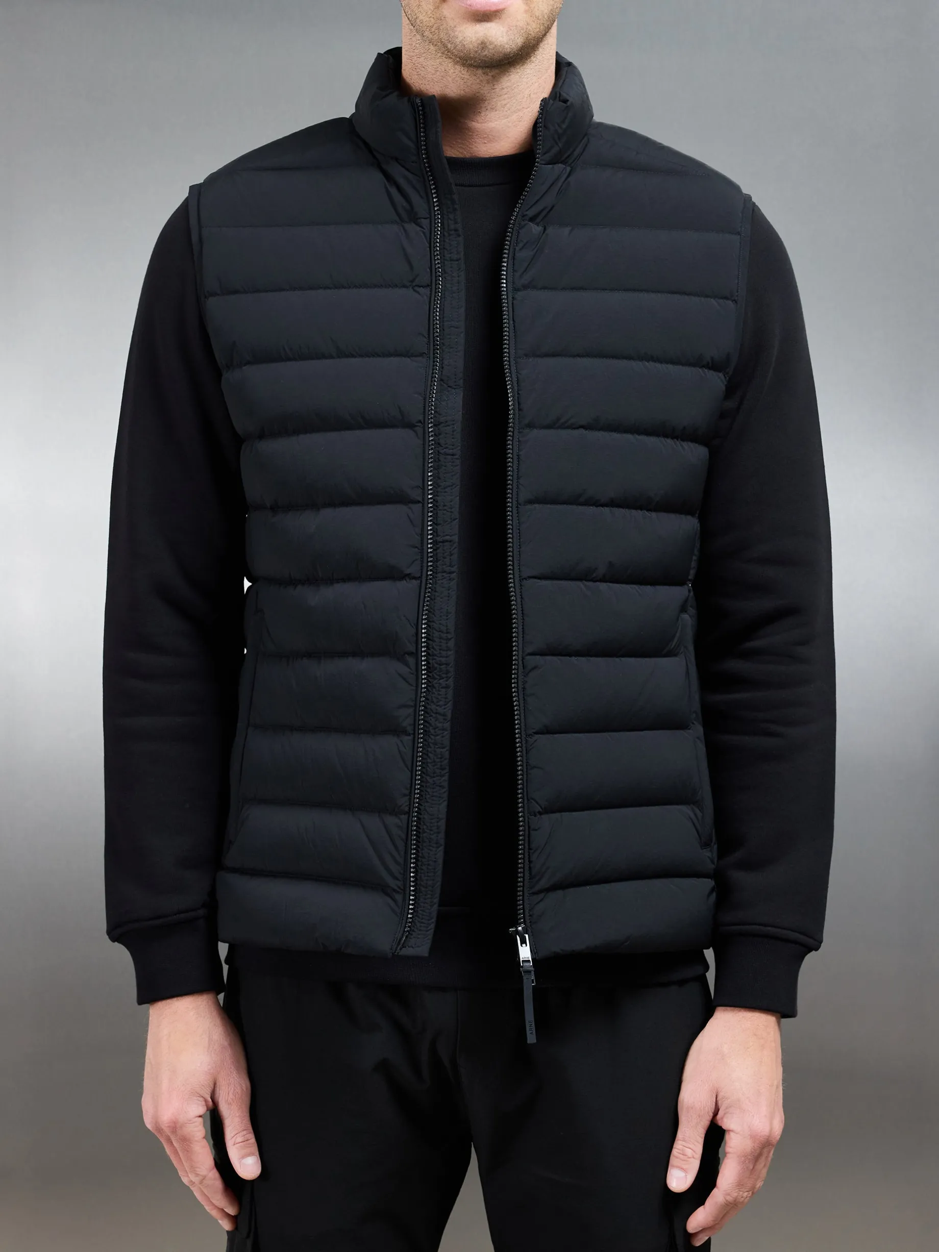 Technical Down Gilet - Black