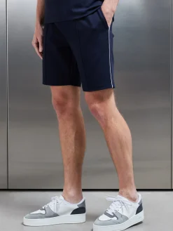 Technical Jersey Piping Short - Navy
