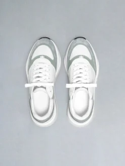 Technical Runner - White Olive