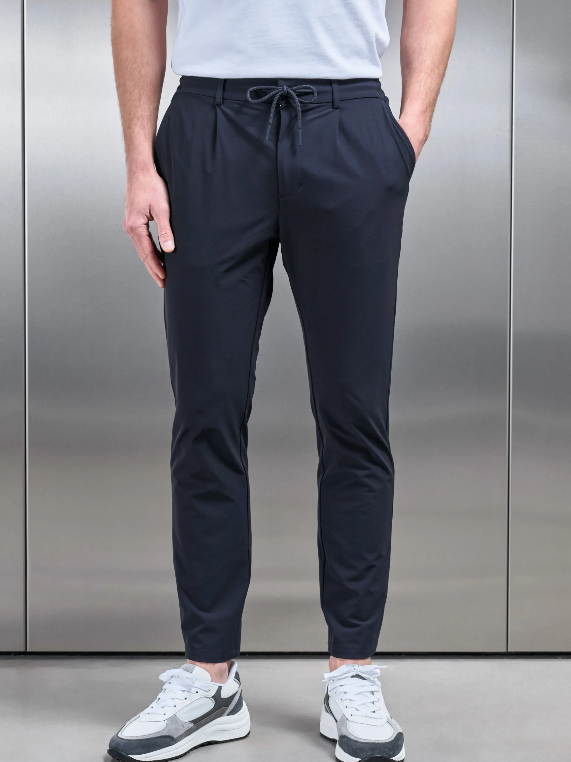 Technical Stretch Chino Trouser - Navy