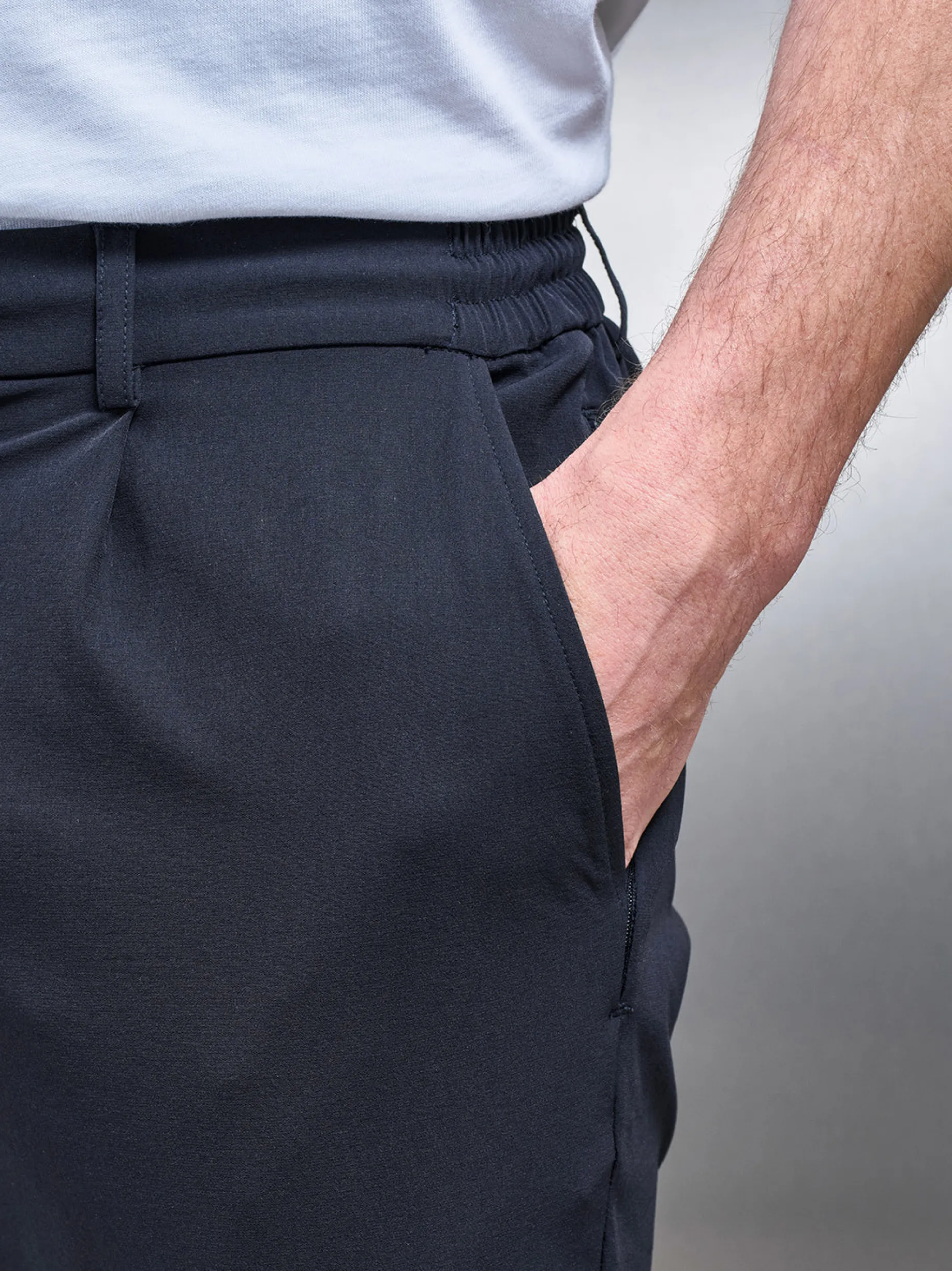Technical Stretch Chino Trouser - Navy