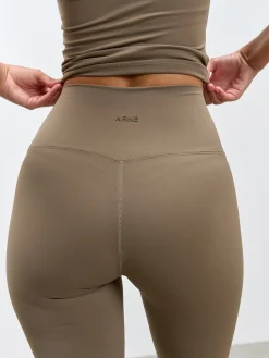 Womens Active Flared Legging - Taupe