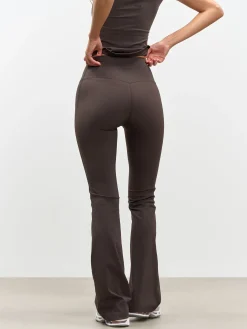 Womens Active Flared Legging - Brown