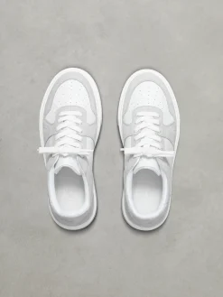 Womens Court Trainer - White Mid Grey