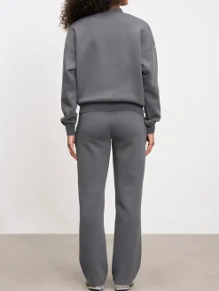 Womens Neoprene Bomber Jacket - Grey